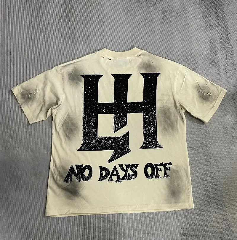 26SS Y2K High Quality American Retro Trendy Fashion Tops LIFE HUSTLERS 100% cotton large size loose Men's Women's T-Shirt
