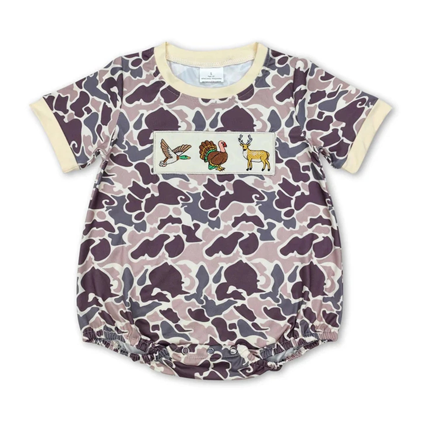 Baby Bubble Romper Fall Pumpkin Dog Mallard Duck Embroidery Newborn Sleeveless Bow Short Sleeve Infant Boy Girl Outfit