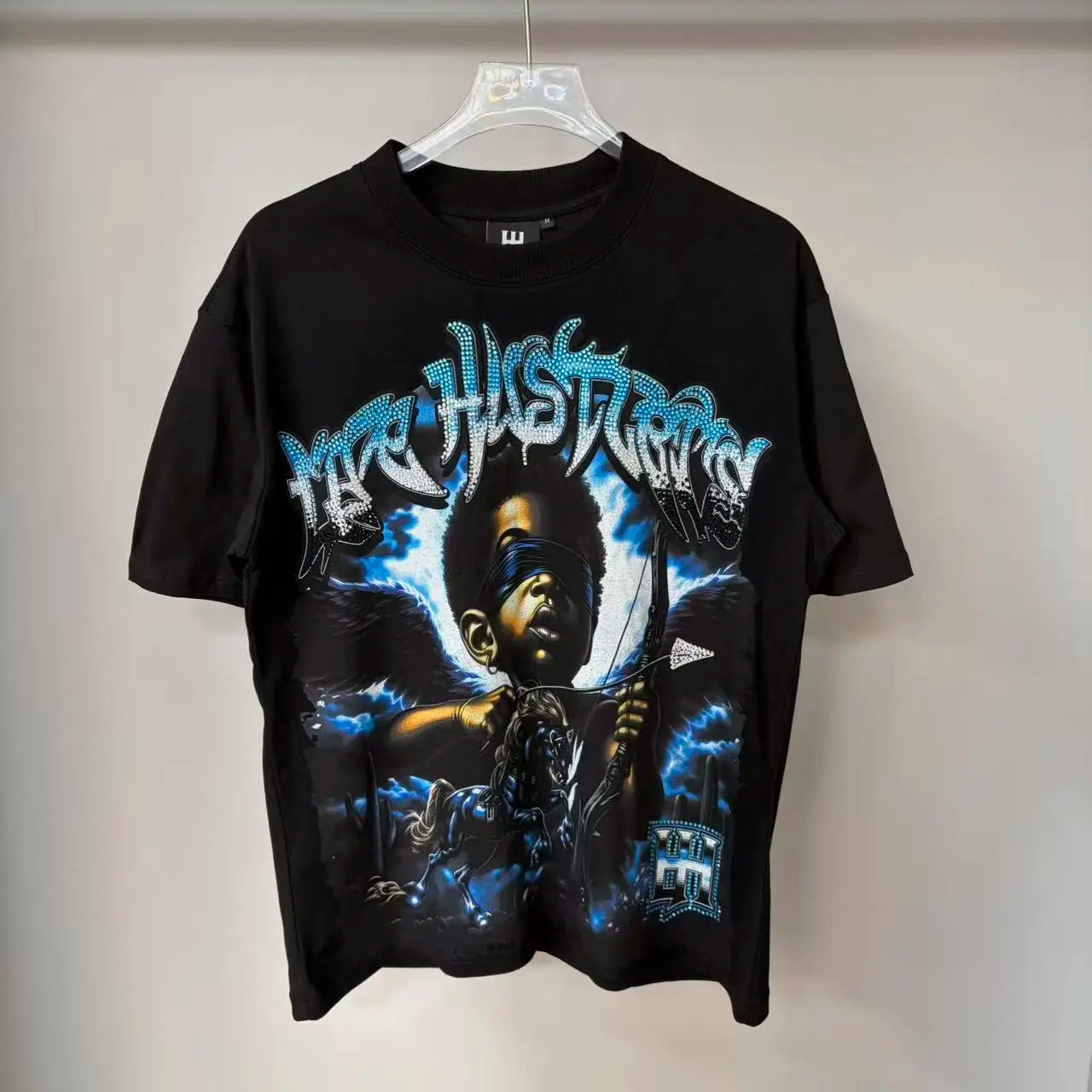 26SS Y2K High Quality American Retro Trendy Fashion Tops LIFE HUSTLERS 100% cotton large size loose Men's Women's T-Shirt