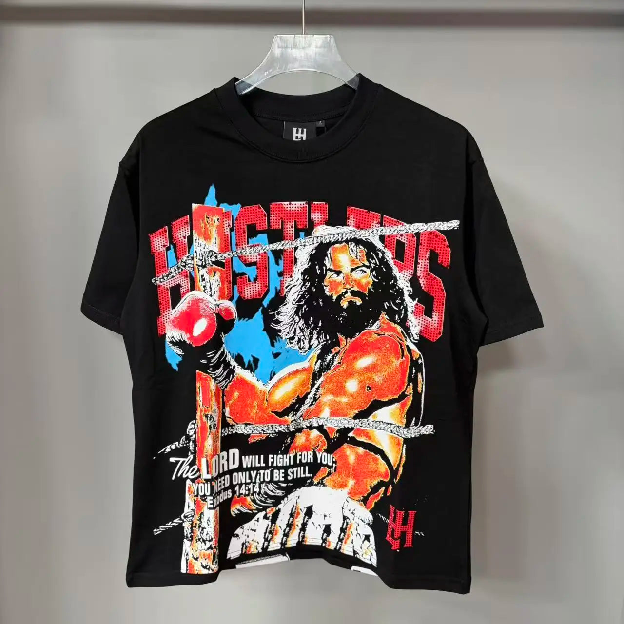 26SS Y2K High Quality American Retro Trendy Fashion Tops LIFE HUSTLERS 100% cotton large size loose Men's Women's T-Shirt