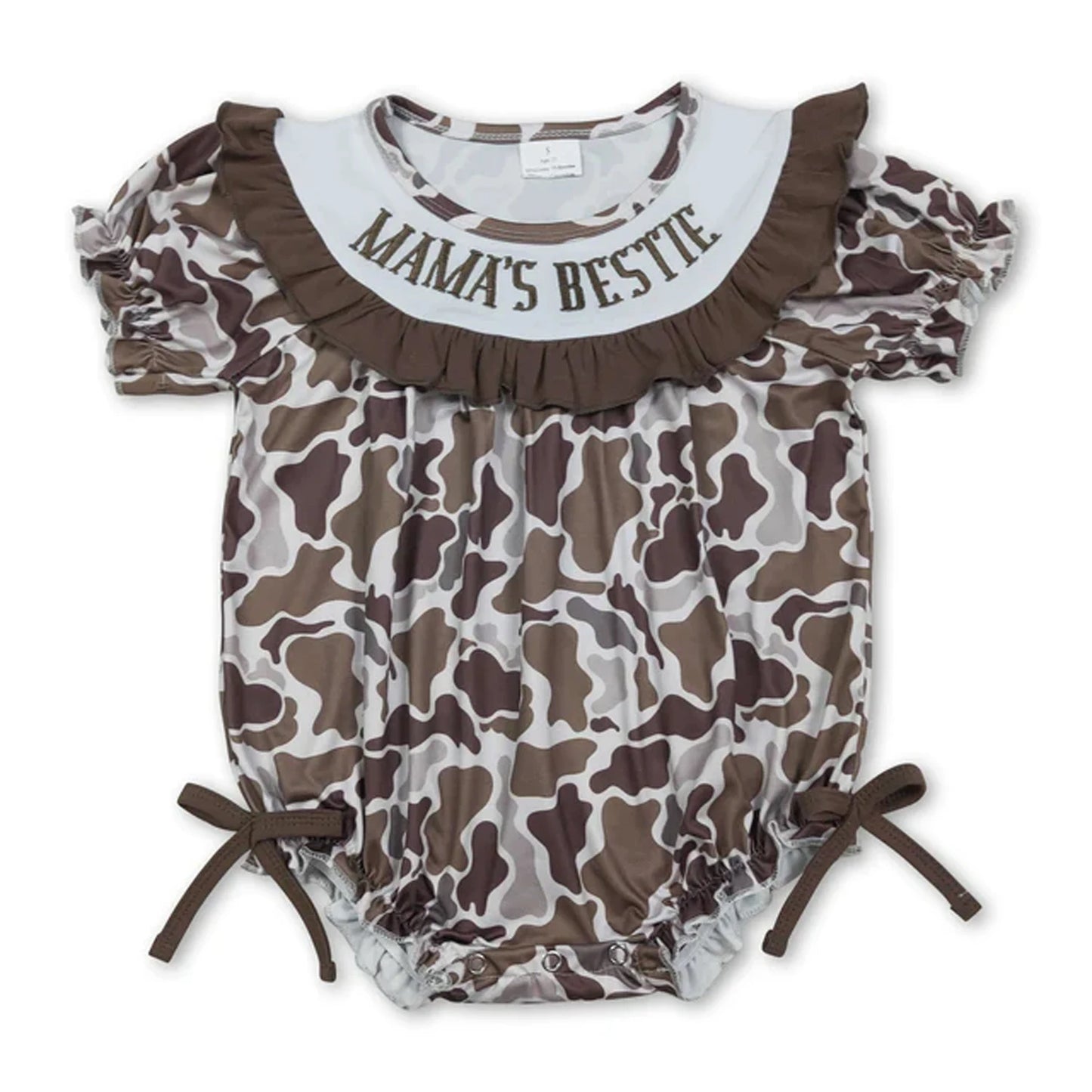 Baby Bubble Romper Fall Pumpkin Dog Mallard Duck Embroidery Newborn Sleeveless Bow Short Sleeve Infant Boy Girl Outfit